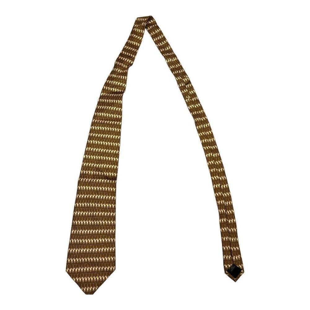 Rare Animal Print Banana Republic Men's Tie Ostrich‎ Silk Novelty Zoo Museum Fun - Picture 6 of 7